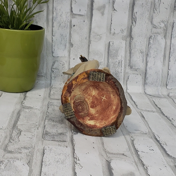 Vintage Rabbit Playing a Ukulele Figurine / Asian Pottery - Picture 7 of 10